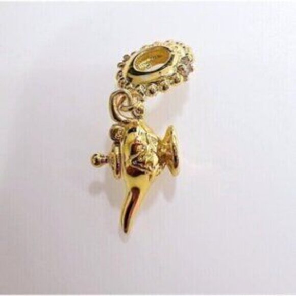 Aladdinand's Magic Lamp Charm, 925 Sterling Silver Charm Fits Pandora Bracelet - Picture 2 of 5